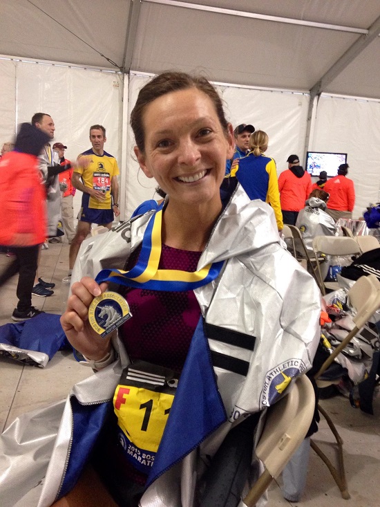 Still managed a genuine smile in the recovery tent - I made it! (Photo: Bean Salmon Wrenn)