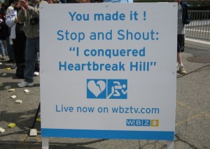 In 1998 I laughed at Heartbreak Hill, in 2010 it kicked my butt!