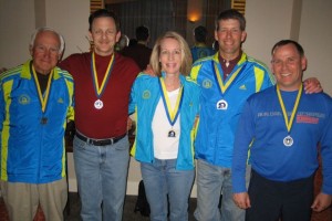 Cruisers proudly wearing our B.A.A. 5K and Boston Marathon medals