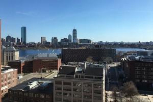 View across the Charles River from our hotel room at the Boston Marriott Cambridge